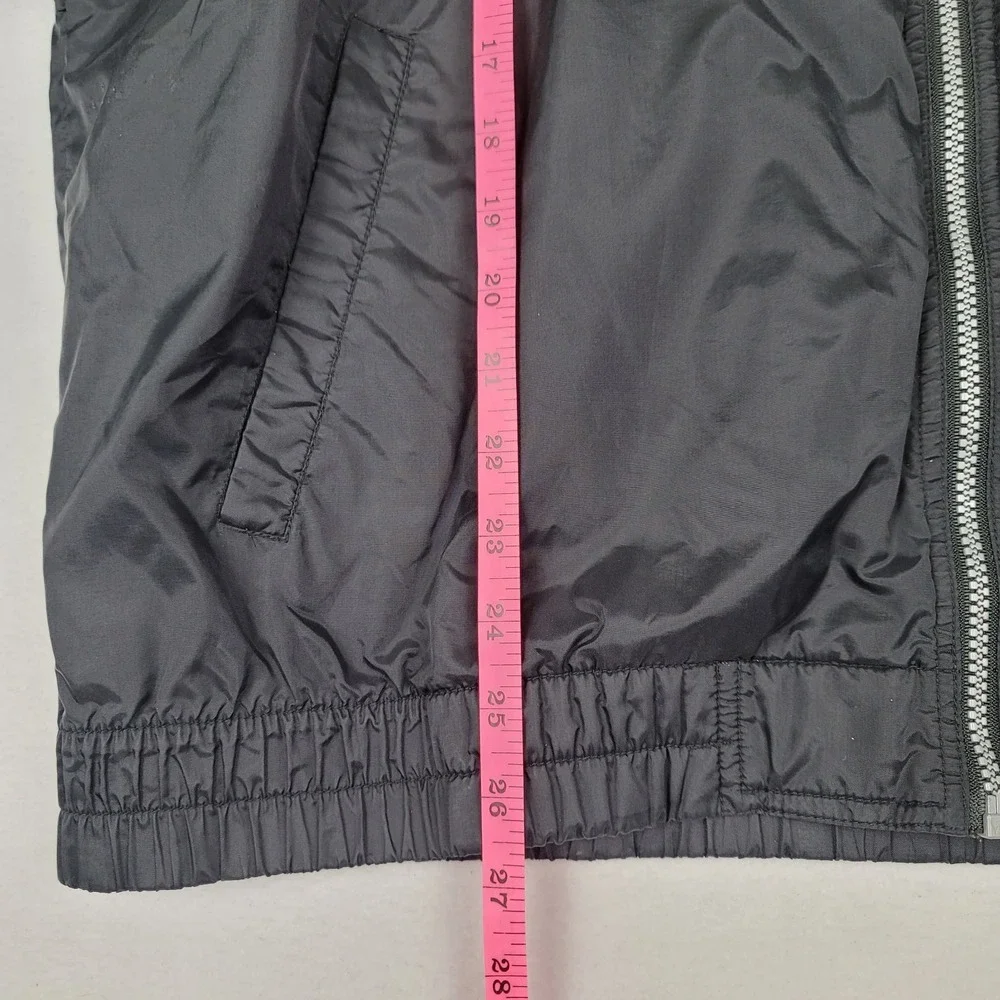 NIKE BLACK FULL ZIP WINDBREAKER LIGHTWEIGHT ATHLETIC JACKET MEN'S LARGE SWOOSH - Picture 14 of 16